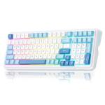 MCHOSE K99 98% Wireless Mechanical Keyboard, Tri-Mode Connection, Compact Gaming Keyboard with Six-Layer Padding Gasket, RGB Backlit,Hot Swappable Custom Keyboard for Mac/PC