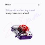 MelGeek MADE68 Air 65% Low-Profile Gaming Keyboard with TTC KOM mini Magnetic switches, Rapid Trigger Toggle, 8000 Hz Polling Rate, Snap Tap-Purple