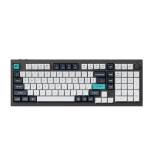 Keychron Q5 Max 96% Layout Full-Metal Custom Wireless Mechanical Keyboard with Knob, QMK/VIA Programmable 1000Hz 2.4 GHz/Bluetooth/Wired RGB Backlit for Mac Windows, Gateron Brown Switch-Carbon Black