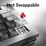 81 Pro Full Metal Custom Mechanical Keyboard, QMK/VIA Double-Shot PBT Keycap RGB Backlight Hot-swappable Dedicated Winter Bonfire Switch Mechanical Keyboard Compatible with Mac Windows Linux