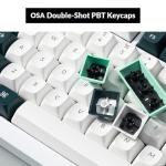 Keychron Q3 HE QMK Wireless Custom Mechanical Keyboard with Knob, 2.4 GHz/Bluetooth/Wired 80% Layout Hot-Swappable Programmable RGB Backlit Gateron Magnetic Switches for Mac Windows, Shell White