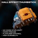 AZERON Gaming Keypad, Programmable One Handed Gaming Keyboard, with Hall Effect Analog and 30 Programmable Keys, 3D Printed Customized Keypad, for Righties (Galaxy Purple, Cyborg ll Compact)