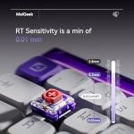 MelGeek MADE68 Air 65% Low-Profile Gaming Keyboard with TTC KOM mini Magnetic switches, Rapid Trigger Toggle, 8000 Hz Polling Rate, Snap Tap-Purple