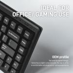 BAROCCOMiSTEL MD770 Classic Black/WF, TKL Ergonomic Mechanical Keyboard, Cherry MX, Split-Alice Layout, PBT DoubleShot Keycap, Mac/Windows OS Compatible (Blue)