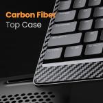 LOFREE Edge Low Profile Mechanical Keyboard, 75% Rechargeable Bluetooth and Wired Connection for Window, Mac OS/POM Switches 2.0, Carbon Fiber Top Case, Mg Alloy Bottom Case (Volcano Grey)