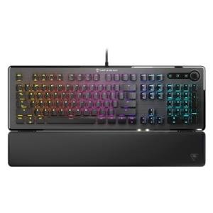 Turtle Beach Vulcan II – Full-Size PC Gaming Keyboard, Titan II Mechanical Switches, Customizable RGB Illuminated Keys, Detachable Palm Rest, Media Controls, Aluminum Top Plate, Numpad – Black