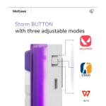 MelGeek MADE68 Air 65% Low-Profile Gaming Keyboard with TTC KOM mini Magnetic switches, Rapid Trigger Toggle, 8000 Hz Polling Rate, Snap Tap-Purple