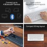 HHKB - Happy Hacking Keyboard Studio (Wireless, Bluetooth, Wired, USB, Silent, Mac, Windows, Snow, Printed)