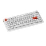 DrunkDeer A75 Pro Rapid Trigger Mechanical Gaming Keyboard HE Hall Effect Silent Magnetic Switch Adjustable Actuation PBT Keycap Cherry Profile RGB 75% 82Keys ANSI Wired with Knob,White