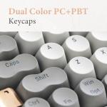 LOFREE Zero ARTZ Mechanical Keyboard, 75% Rechargeable Hot-swappable Keyboards with 3 Types Connection for Windows, Mac OS, Linear Switches/Terrazzo Grey