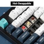 Keychron Q5 Max 96% Layout Full-Metal Custom Wireless Mechanical Keyboard with Knob, QMK/VIA Programmable 1000Hz 2.4 GHz/Bluetooth/Wired RGB Backlit for Mac Windows, Gateron Brown Switch-Carbon Black