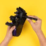 AZERON Gaming Keypad, Programmable One Handed Gaming Keyboard, with Hall Effect Analog and 30 Programmable Keys, 3D Printed Customized Keypad, for Righties (Galaxy Purple, Cyborg ll Compact)