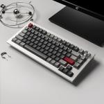 81 Pro Full Metal Custom Mechanical Keyboard, QMK/VIA Double-Shot PBT Keycap RGB Backlight Hot-swappable Dedicated Winter Bonfire Switch Mechanical Keyboard Compatible with Mac Windows Linux