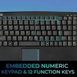 ADESSO AKB-410UB - SlimTouch Mini USB Keyboard with Built-in Touchpad (10)