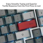 81 Pro Full Metal Custom Mechanical Keyboard, QMK/VIA Double-Shot PBT Keycap RGB Backlight Hot-swappable Dedicated Winter Bonfire Switch Mechanical Keyboard Compatible with Mac Windows Linux