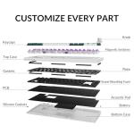 Keychron Q1 HE Wireless QMK Custom Mechanical Keyboard with Hall Effect Gateron Double-Rail Magnetic Switch Rapid Trigger, 2.4 GHz Bluetooth RGB Compatible with Mac Windows Linux (Hot-swappable)