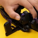 AZERON Gaming Keypad, Programmable One Handed Gaming Keyboard, with Hall Effect Analog and 30 Programmable Keys, 3D Printed Customized Keypad, for Righties (Galaxy Purple, Cyborg ll Compact)