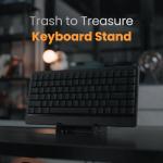 LOFREE Edge Low Profile Mechanical Keyboard, 75% Rechargeable Bluetooth and Wired Connection for Window, Mac OS/POM Switches 2.0, Carbon Fiber Top Case, Mg Alloy Bottom Case (Volcano Grey)