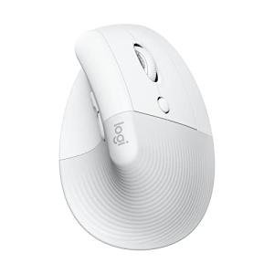 Logitech Lift Vertical Ergonomic Mouse, Wireless, Bluetooth or Logi Bolt USB Receiver, Quiet clicks, 4 Buttons, Compatible with Windows/macOS/iPadOS, Laptop, PC - Off White