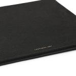 Leatherology Black Onyx Classic Leather Mouse Pad – Full-Grain Leather Desk Pad with Microsuede Bottom – Ergonomic, Durable & Stylish Workspace Accessory