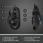 Logitech G502 Hero High Performance Wired Gaming Mouse, Hero 25K Sensor, 25,600 DPI, RGB, Adjustable Weights, 11 Buttons, On-Board Memory, PC/Mac