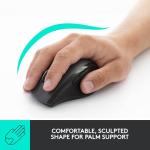 Logitech M705 Marathon Wireless Mouse, Gaming Mouse Wireless, 2.4 GHz USB-A Receiver, 5-Programmable Buttons, 3-Year Battery, PC, Mac, Laptop, Chromebook - Black