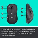Logitech M510 Wireless Mouse, Mouse for Laptop and PC with USB Unifying Receiver, Programmable Buttons - Graphite