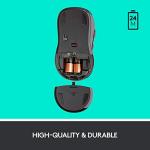 Logitech M510 Wireless Mouse, Mouse for Laptop and PC with USB Unifying Receiver, Programmable Buttons - Graphite