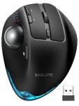 SABLUTE Wireless Trackball Mouse, Ergonomic Bluetooth Rechargeable Computer Mouse, Backlit Rollerball Thumb Laptop mice with 5 Level DPI, Adjustable Angle, 3 Devices Connection for PC, Mac, Windows