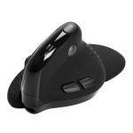 DELUX Seeker Ergonomic Mouse Wireless, Vertical Mouse with OLED Screen, 6 Buttons&Thumb Wheel Function, Silent Click, Up to 7200DPI, Programmable, Rechargeable, BT/2.4G/Wired, RGB Light(M618XSD-Black)