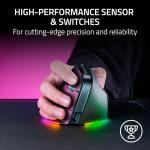 Razer Pro Click V2 Vertical Wireless Mouse: 6 Button Ergonomic Design - One Click AI Prompt - Supports Windows & Mac - Multi Device Connectivity via 2.4GHz, Bluetooth, or USB C Wired Mode - Chroma RGB