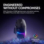 Logitech G502 X Plus Wireless Gaming Mouse - Lightspeed Optical, LIGHTFORCE Switches, LIGHTSYNC RGB, Hero 25K Sensor for PC/Mac - Black