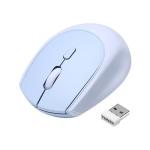 YUNZII C2 Wireless Mouse,2.4GHz Cute Silicone Noiseless Wireless Computer Mouse, Quiet Clicks, 3 Adjustable DPI, 1600 DPI Optical Tracking, Portable Ergonomic Mice for Laptop/PC/Mac (Blue)