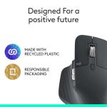 Logitech MX Master 3S Bluetooth Edition Wireless Mouse, No USB Receiver - Ultra-Fast Scrolling, Ergo, 8K DPI, Track on Glass, Quiet Clicks, Works with Apple Mac, Windows PC, Linux, Chrome - Graphite