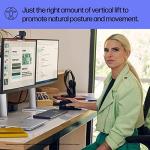 HP 920 Ergonomic Vertical Mouse Wireless Bluetooth 5.3 & USB Dongle, 5 Programmable Buttons, 16 Week Battery, Multi-Device, Multi-OS