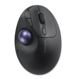 Kensington TB450A Wireless Trackball Mouse, Bluetooth LE & 2.4GHz Connection, 4 DPI Options, Connect up to 3 Devices (K72178WW), Black-Purple