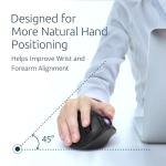 Kensington TB450A Wireless Trackball Mouse, Bluetooth LE & 2.4GHz Connection, 4 DPI Options, Connect up to 3 Devices (K72178WW), Black-Purple