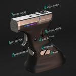 RAGNOK ErgoStrike7: Next-Gen FPS Gaming Mouse with Recoil (Black) - FPS Gun Grip Mouse, Ergonomic Vertical Design, Wireless/Wired USB for PC Gamers