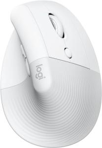 Logitech Lift for Mac Wireless Vertical Ergonomic Mouse, Bluetooth, Quiet Clicks, Silent Smartwheel, 4 Customisable Buttons, for macOS/iPadOS/MacBook Pro/Air/iMac/iPad - Off White (Renewed)