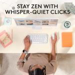 Logitech Lift for Mac Wireless Vertical Ergonomic Mouse, Bluetooth, Quiet Clicks, Silent Smartwheel, 4 Customisable Buttons, for macOS/iPadOS/MacBook Pro/Air/iMac/iPad - Off White (Renewed)