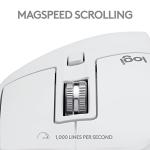 Logitech MX Master 3S for Mac - Wireless Bluetooth Mouse with Ultra-Fast Scrolling, Ergo, 8K DPI, Quiet Clicks, Track on Glass, Customization, USB-C, Apple, iPad - Pale Grey