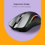 Glorious Gaming - Model D 2 Wireless Ergonomic Mouse, Superlight 66g, up to 210 hr Battery Life, 26K Optical Sensor, 6 Programmable Buttons, 80 Million Clicks, FPS, MMO, MOBA, Battle Royale (Black)