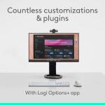 Logitech MX Master 4, Ergonomic Wireless Mouse with Advanced Performance Haptic Feedback, Ultra-Fast Scrolling, USB-C Charging, Bluetooth, Windows, MacOS - Pale Gray