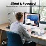 CITLLA Wireless Bluetooth Mouse, Ergonomic Rechargeable Silent Mouse with Multi-Device, Adjustable DPI, Flying Scroll & Thumb Wheel, Bluetooth Mice for Laptop, Computer, Tablet, Smartphone (White)