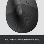 Logitech Lift for Business, Vertical Ergonomic Mouse, Wireless, Bluetooth or Secured Logi Bolt USB, Quiet clicks, Globally Certified, Windows/Mac/Chrome/Linux - Graphite