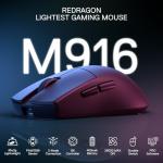 Redragon M916 PRO 3-Mode Wireless Gaming Mouse, 49G Ultra-Light 26K DPI Mouse w/Ergonomic Natural Grip Build, Full Programmable Buttons, Software Supports DIY Keybinds & DPI