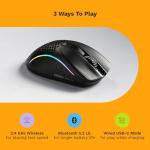 Glorious Gaming - Model D 2 Wireless Ergonomic Mouse, Superlight 66g, up to 210 hr Battery Life, 26K Optical Sensor, 6 Programmable Buttons, 80 Million Clicks, FPS, MMO, MOBA, Battle Royale (Black)