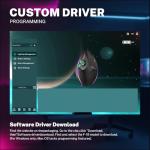 Attoe Gaming Mouse with 5 D Rocker, Wireless Vertical Mouse with [24000 DPI] [12 Programmable Buttons], Computer Mouse for Gamer/PC/E-Sports/Laptop (Black)