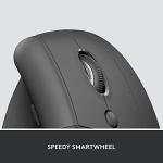 Logitech Lift for Business, Vertical Ergonomic Mouse, Wireless, Bluetooth or Secured Logi Bolt USB, Quiet clicks, Globally Certified, Windows/Mac/Chrome/Linux - Graphite
