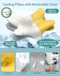 Cervical Neck Pillow for Pain Relief, Ergonomic Side Sleeper Pillow for Sleeping, Orthopedic Contour Memory Foam Bed Rest Pillows for Sleeping, Cooling Cervical Pillow for Back Stomach Sleepers